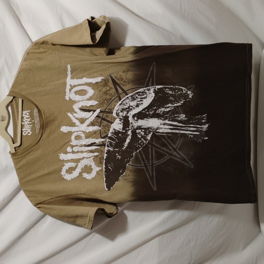 (X-82) SALE! Slipknot Dip Dyed Band Shirt Sz.S Gently Worn A Tiny Hole As Shown